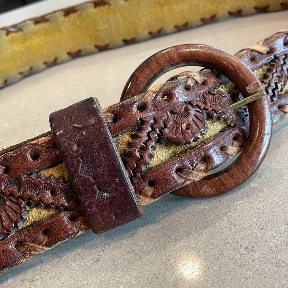Vintage leather belt